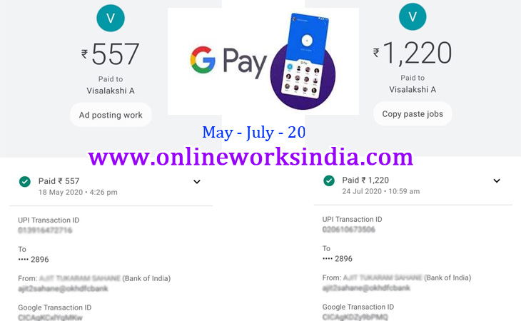 Online Copy Paste Jobs Work Payment May Junly 2020
